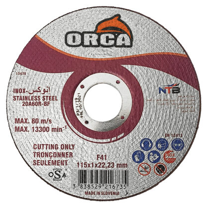 Disque inox orca 115x1mm