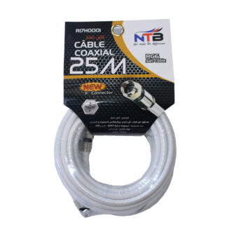 cable tv 25 blanc